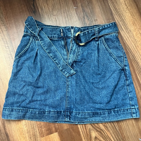 We the Free Denim Belted Skirt - Picture 3 of 6